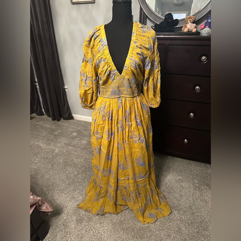 Yellow Floral Dress